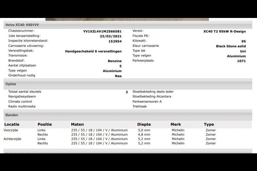 Volvo XC40 1.5 T2 130PK R-Design / Trekhaak / 1/2 Leder / Airco-ecc./ Navigatie / Stoelverwarming / Pdc./