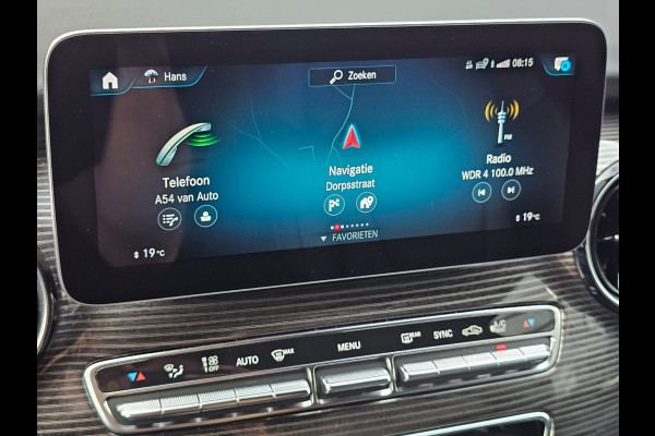 Mercedes-Benz V-Klasse 300d 4-MATIC Extra Lang DC Avantgarde | LED | ACC | Leder | Stoelverwarming | Burmester | App-connect | Trekhaak | LMV 19" | 360 Camera | Lane Assist | Schuifdeuren elektrisch |