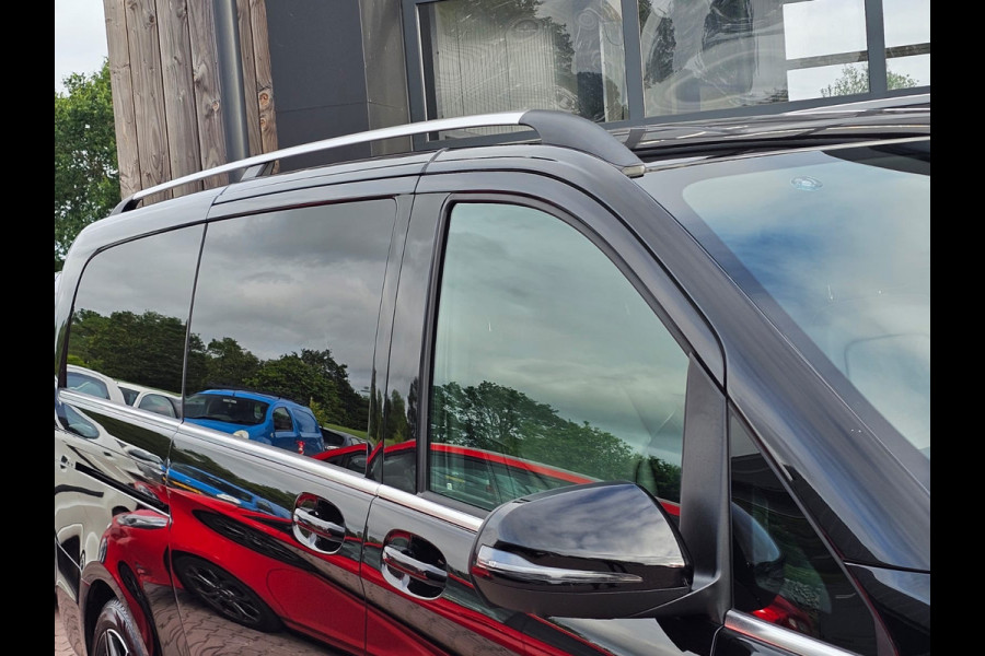 Mercedes-Benz V-Klasse 300d 4-MATIC Extra Lang DC Avantgarde | LED | ACC | Leder | Stoelverwarming | Burmester | App-connect | Trekhaak | LMV 19" | 360 Camera | Lane Assist | Schuifdeuren elektrisch |