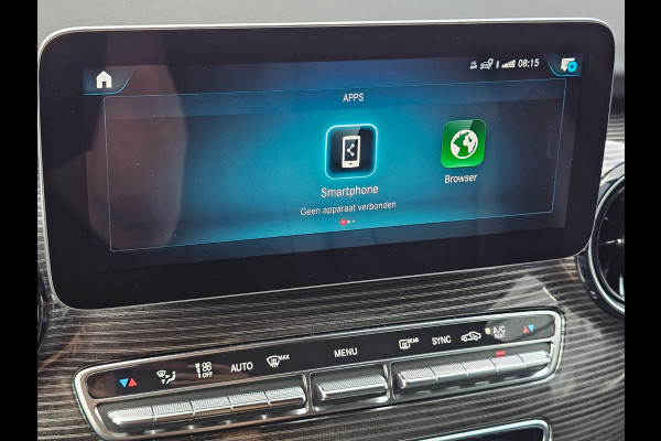 Mercedes-Benz V-Klasse 300d 4-MATIC Extra Lang DC Avantgarde | LED | ACC | Leder | Stoelverwarming | Burmester | App-connect | Trekhaak | LMV 19" | 360 Camera | Lane Assist | Schuifdeuren elektrisch |
