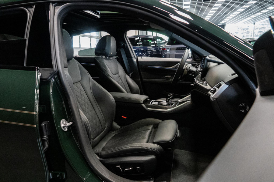 Alpina B4 GT Gran Coupe *Nr. 50 / Brewster Green / Schuif-/kanteldak / Harman Kardon / Standverwarming / Keyless / HUD / Surround-View*