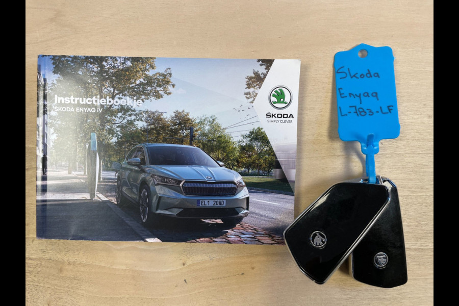 Škoda ENYAQ iV 80|88% SOH|GROTE ACCU|ACC|1/2 LEDER|STUURVERWARMING|ANDROID/APPLE CARPLAY|CAMERA|NAVI|NAP|NL-AUTO|INCL. BTW|1e EIG|