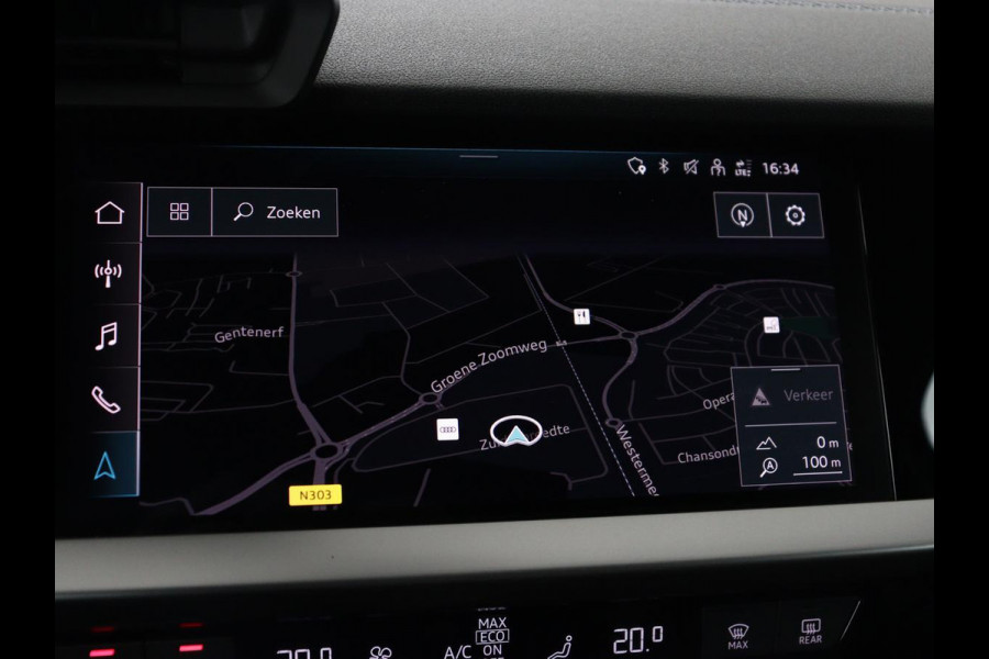 Audi A3 2.0 TFSI S3 quattro | Adaptive cruise | B&O | Bang & Olufsen | Matrix LED | Leder/Alcantara | Park Assist | Stoelverwarming | Virtual Cockpit | Carplay | Navigatie | Sportstoelen | Climate control