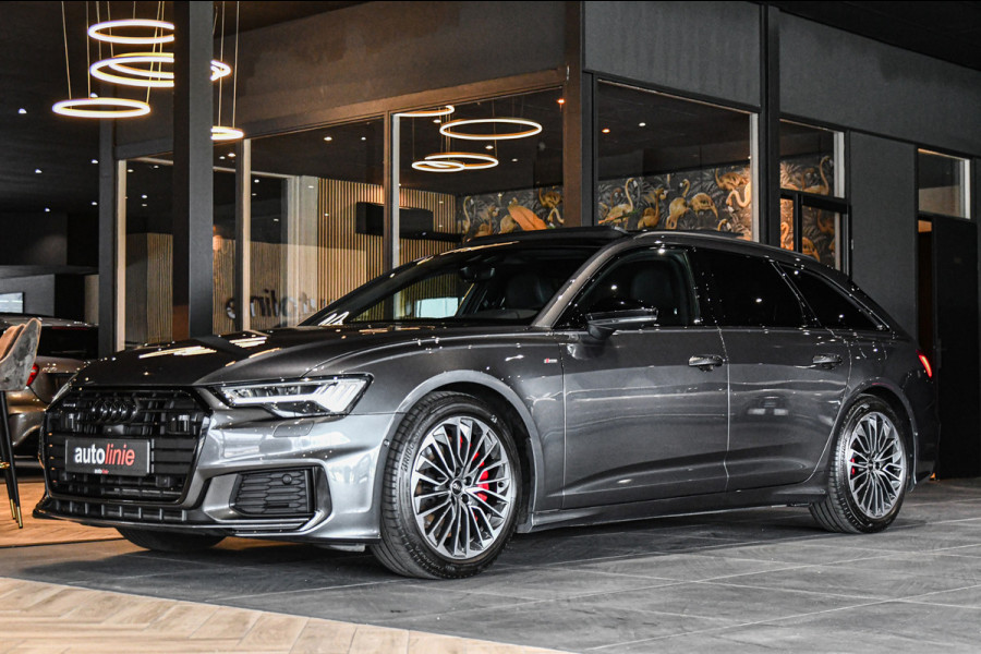 Audi A6 Avant 55 TFSI e quattro Competition S-Line, Pano, B&O, 360 3D, ACC, HUD, Memory, Trekhaak, Matrix!