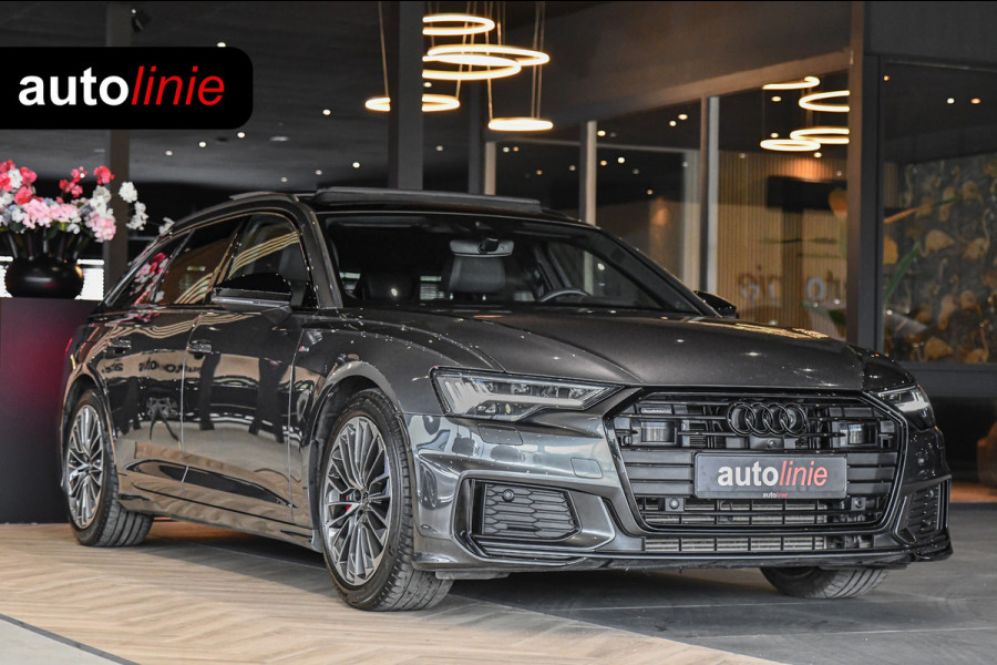 Audi A6 Avant 55 TFSI e quattro Competition S-Line, Pano, B&O, 360 3D, ACC, HUD, Memory, Trekhaak, Matrix!