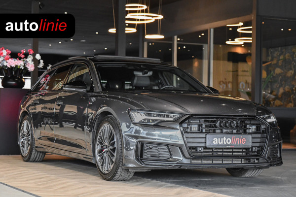 Audi A6 Avant 55 TFSI e quattro Competition S-Line, Pano, B&O, 360 3D, ACC, HUD, Memory, Trekhaak, Matrix!