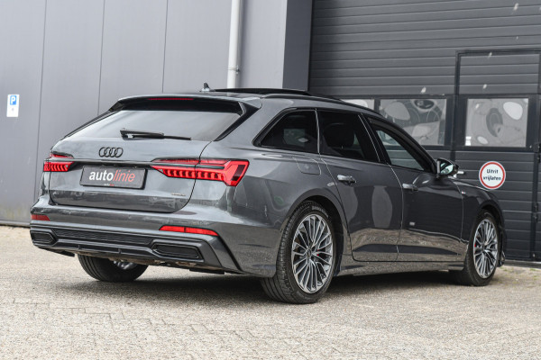 Audi A6 Avant 55 TFSI e quattro Competition S-Line, Pano, B&O, 360 3D, ACC, HUD, Memory, Trekhaak, Matrix!