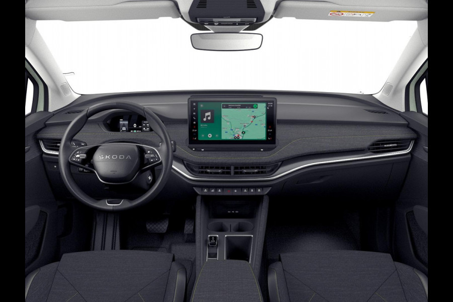 Škoda Elroq 60 Tour Edition | Timiano Green | 19'' Antraciet Regulus Velgen| Android Infotainment + Navigatie | Verwarmbaar Stuurwiel + Voorstoelen | Parkeersens V+A + Achteruitrijcamera | Adaptieve Cruise Control | Blind Spot Assist