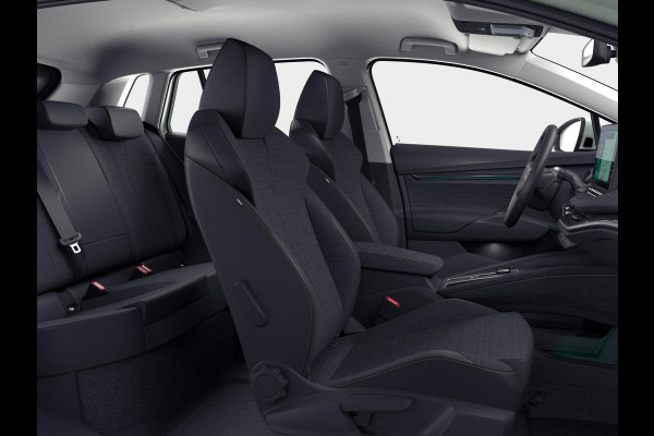Škoda Elroq 60 Tour Edition | Smokey Diamond Metallic | Android Infotainment + Navigatie | Verwarmbaar Stuurwiel + Voorstoelen | Parkeersens V+A + Achteruitrijcamera | Adaptieve Cruise Control | Blind Spot Assist