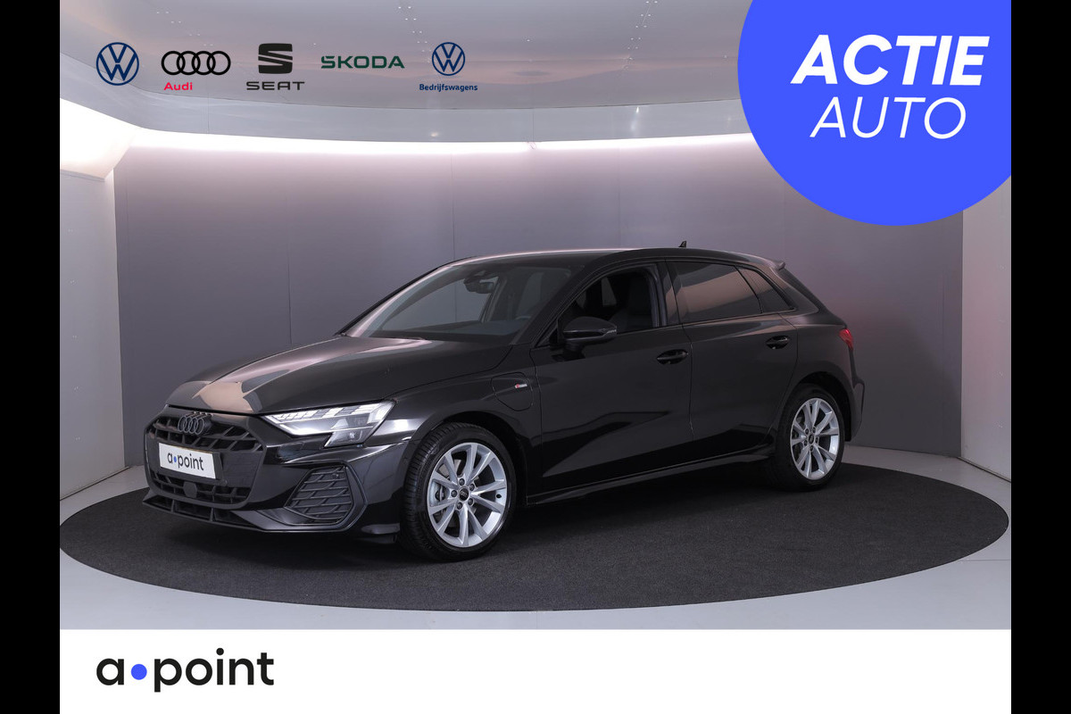 Audi A3 Sportback 40 TFSI e S edition 204 pk S-tronic | Verlengde garantie | Navigatie | Parkeersensoren (Park assist) | Achteruitrijcamera | Adaptieve cruise control | Stoelverwarming | S-Line |