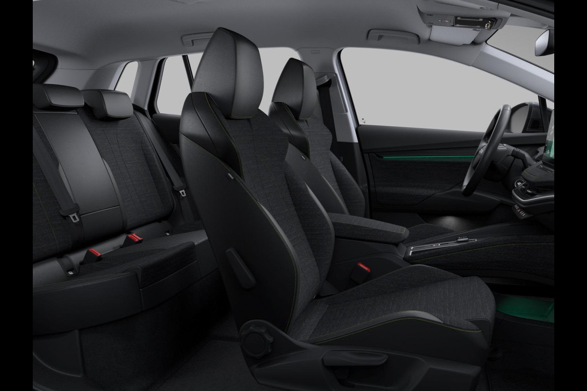 Škoda Elroq 85 Tour 286pk | 286pk | 576km range | Graphite Grey Metallic | 19'' Antraciet Regulus Velgen | Android Infotainment + Navigatie | Verwarmbaar Stuurwiel + Voorstoelen | Parkeersens V+A + Achteruitrijcamera | Adaptieve Cruise Control | Blind Spot Assist