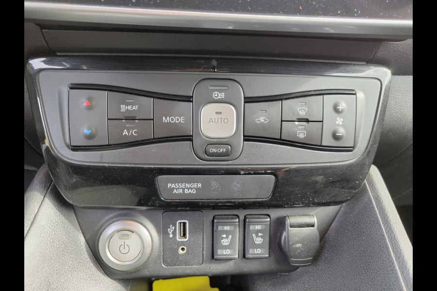 Nissan Leaf e+ N-Connecta 62kWh Adap.Cruise Warmtepomp Leder+Verwarmd 360°Camera Ecc Stuurverwarming Navi Apple Carplay/Android Auto Lmv Privacy Glas Isofix DAB Bluetooth Led Dodehoekdetectie 1e Eigenaar Origineel Nederlandse Auto