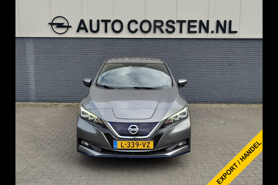 Nissan Leaf e+ N-Connecta 62kWh Adap.Cruise Warmtepomp Leder+Verwarmd 360°Camera Ecc Stuurverwarming Navi Apple Carplay/Android Auto Lmv Privacy Glas Isofix DAB Bluetooth Led Dodehoekdetectie 1e Eigenaar Origineel Nederlandse Auto