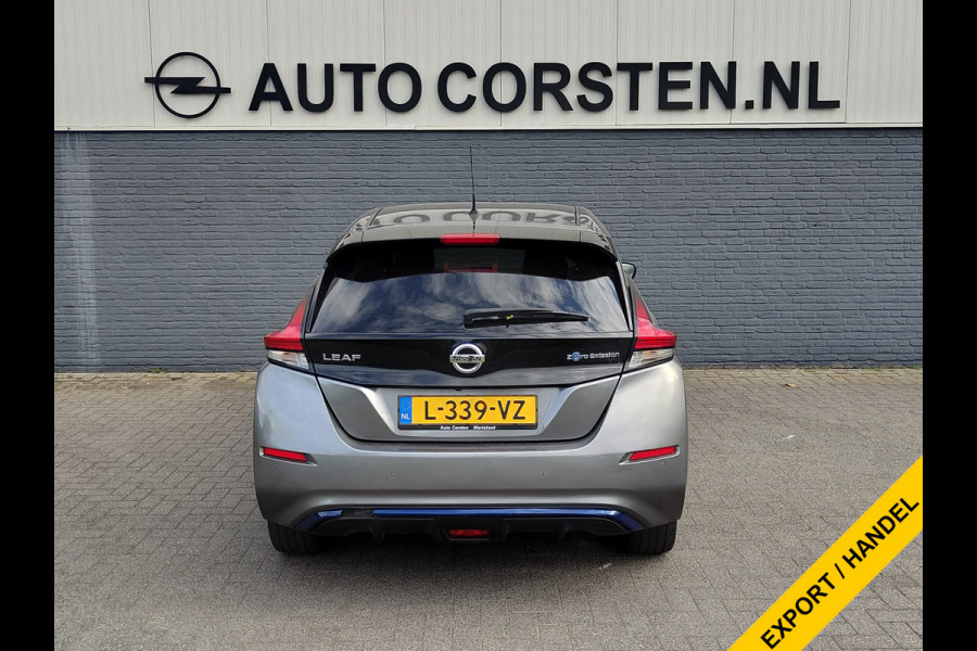 Nissan Leaf e+ N-Connecta 62kWh Adap.Cruise Warmtepomp Leder+Verwarmd 360°Camera Ecc Stuurverwarming Navi Apple Carplay/Android Auto Lmv Privacy Glas Isofix DAB Bluetooth Led Dodehoekdetectie 1e Eigenaar Origineel Nederlandse Auto