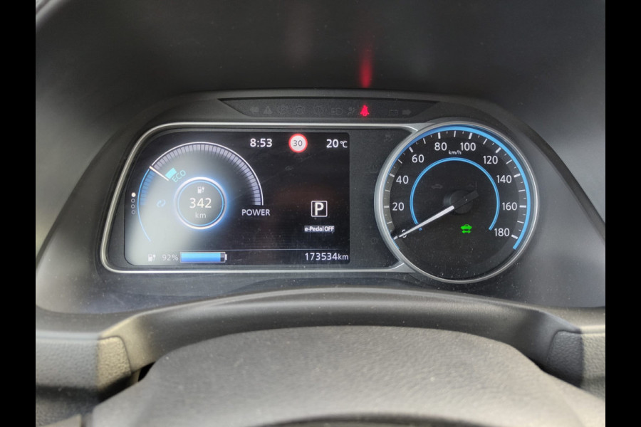 Nissan Leaf e+ N-Connecta 62kWh Adap.Cruise Warmtepomp Leder+Verwarmd 360°Camera Ecc Stuurverwarming Navi Apple Carplay/Android Auto Lmv Privacy Glas Isofix DAB Bluetooth Led Dodehoekdetectie 1e Eigenaar Origineel Nederlandse Auto