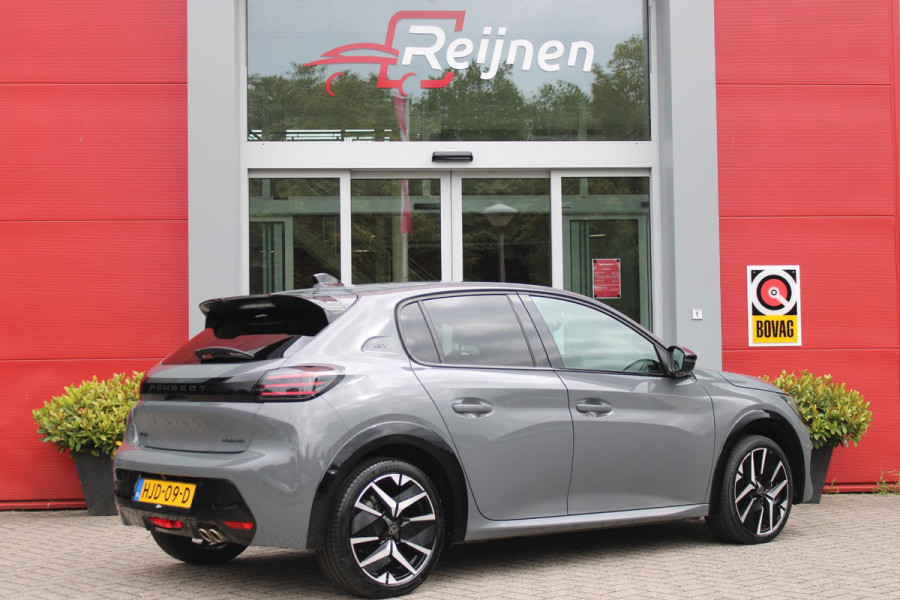 Peugeot 208 1.2 Hybrid 145PK AUTOMAAT GT | NAVIGATIE | DRAADLOZE APPLE CARPLAY/ANDROID AUTO | CAMERA VOOR + ACHTER | FULL LED KOPLAMPEN | LICHTMETALEN VELGEN 17" | DODEHOEK DETECTIE | DRAADLOZE TELEFOONLADER | KEYLESS ENTRY/START | DAB+ RADIO | ADAPTIVE CRUISE CONTROL | CLIMATE CONTROL |