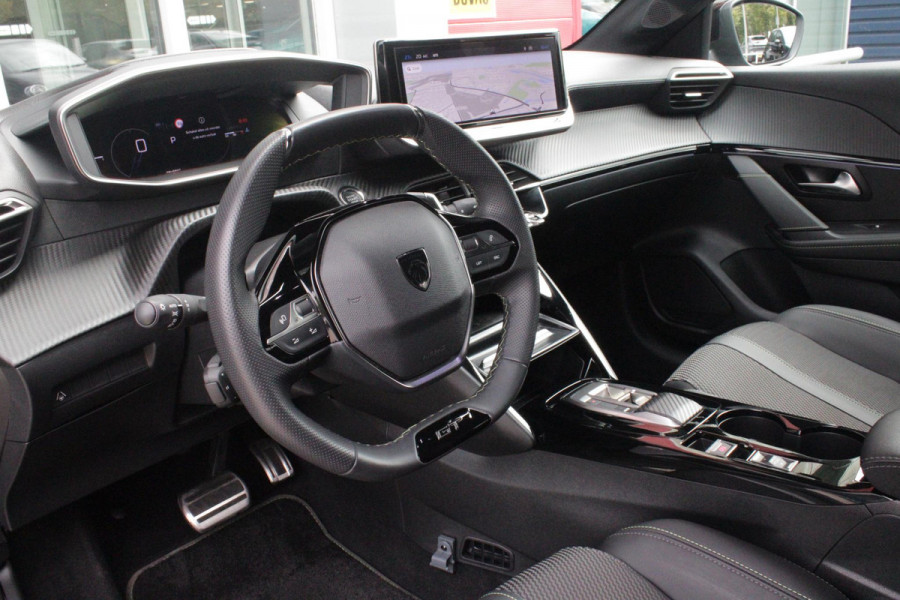 Peugeot 208 1.2 Hybrid 145PK AUTOMAAT GT | NAVIGATIE | DRAADLOZE APPLE CARPLAY/ANDROID AUTO | CAMERA VOOR + ACHTER | FULL LED KOPLAMPEN | LICHTMETALEN VELGEN 17" | DODEHOEK DETECTIE | DRAADLOZE TELEFOONLADER | KEYLESS ENTRY/START | DAB+ RADIO | ADAPTIVE CRUISE CONTROL | CLIMATE CONTROL |