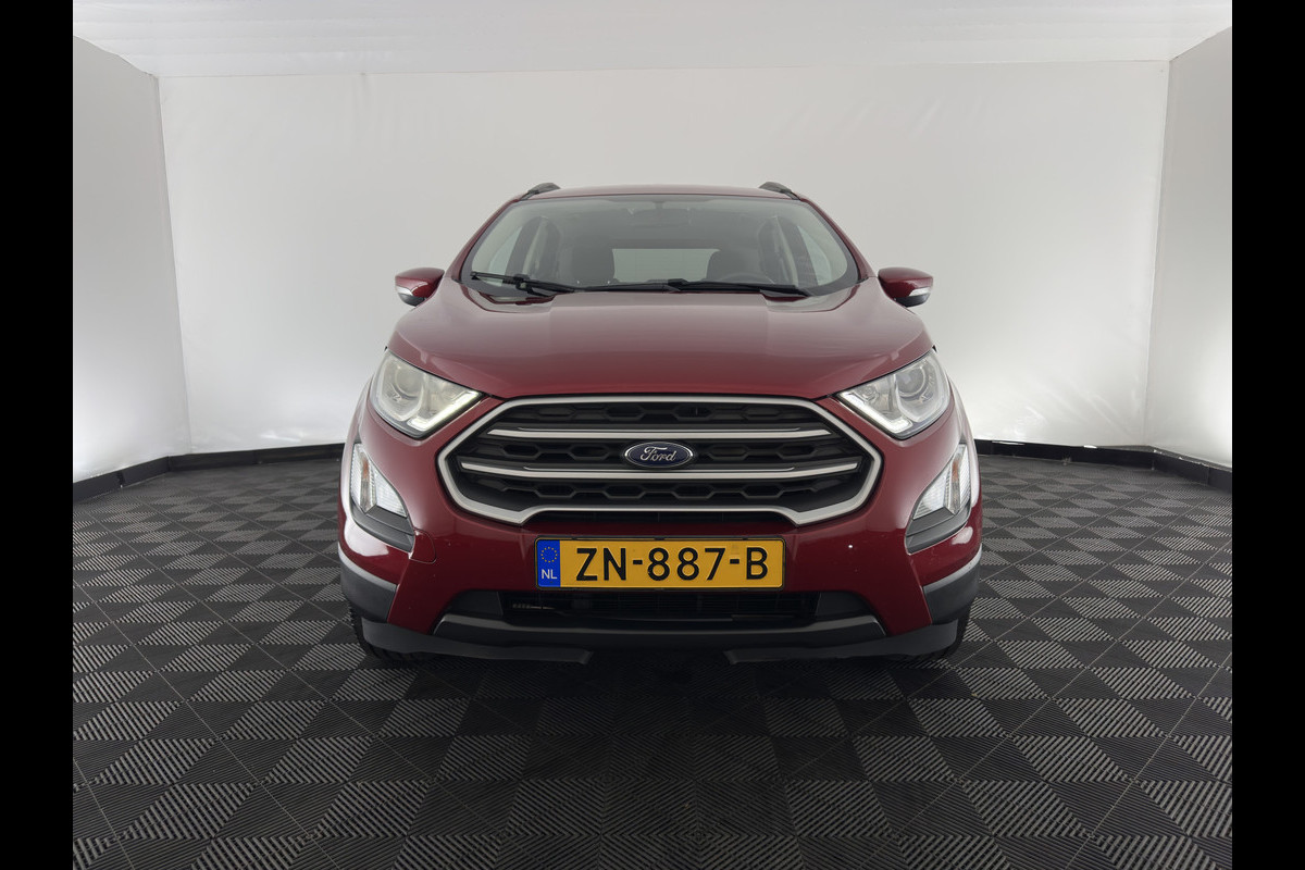Ford EcoSport 1.0 EcoBoost Trend Ultimate (INCL-BTW) *NAVI-FULLMAP | CAMERA | CRUISE | COMFORTSEATS | FORD-SYNC3-AUDIO | PRIVACY-GLASS | PDC | 16''ALU | TOWBAR *