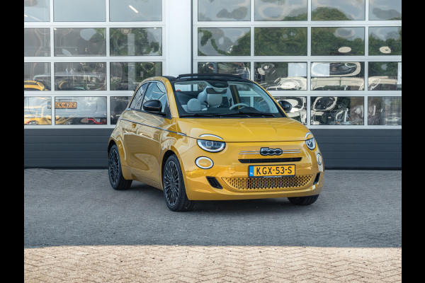 Fiat 500C Hybrid La Prima Cabrio | Clima | LED | PDC | JBL Premium Audio | 17" | Camera | Canneloni Ivory/Piombo interieur