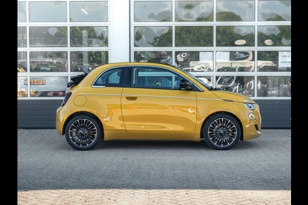 Fiat 500C Hybrid La Prima Cabrio | Clima | LED | PDC | JBL Premium Audio | 17" | Camera | Canneloni Ivory/Piombo interieur
