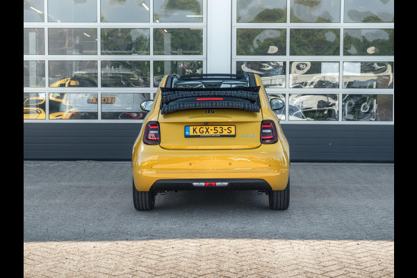 Fiat 500C Hybrid La Prima Cabrio | Clima | LED | PDC | JBL Premium Audio | 17" | Camera | Canneloni Ivory/Piombo interieur