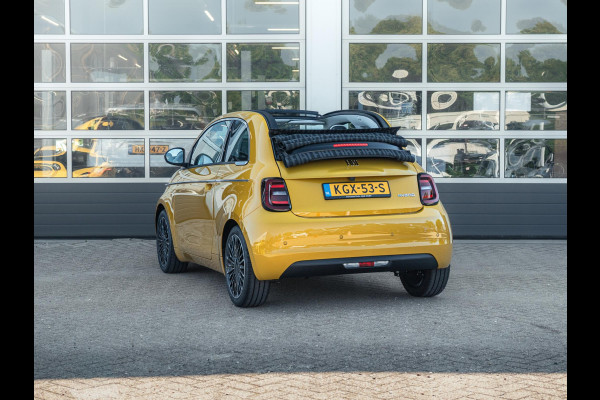 Fiat 500C Hybrid La Prima Cabrio | Clima | LED | PDC | JBL Premium Audio | 17" | Camera | Canneloni Ivory/Piombo interieur