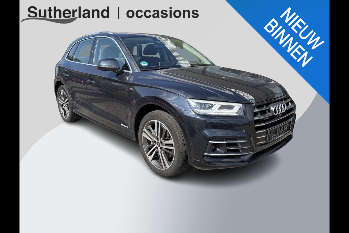 Audi Q5 55 TFSI e quattro S line | Panoramadak | Trekhaak wegklapbaar | Matrix LED | 360 graden camera | Geheugenstoel | Luchtvering | Head up Display | Stoelverwarming | Virtual cockpit | Adaptive cruise control | Massagestoel