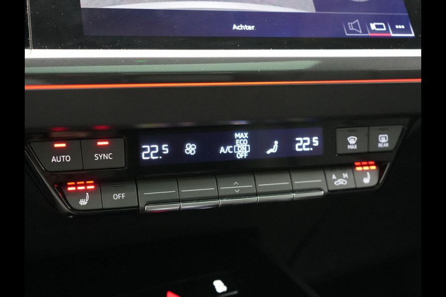 Audi Q4 e-tron 50 Quattro Edition One 2x S Line 77 kWh 300pk Dealer O.H. | Panodak | Head Up | Adaptive Cruise | Matrix LED | Camera | Lederen Sportstoelen Memory & Verwarmd | Keyless | Apple Carplay | Blis | DAB | 21"L.M |