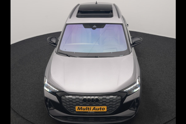 Audi Q4 e-tron 50 Quattro Edition One 2x S Line 77 kWh 300pk Dealer O.H. | Panodak | Head Up | Adaptive Cruise | Matrix LED | Camera | Lederen Sportstoelen Memory & Verwarmd | Keyless | Apple Carplay | Blis | DAB | 21"L.M |