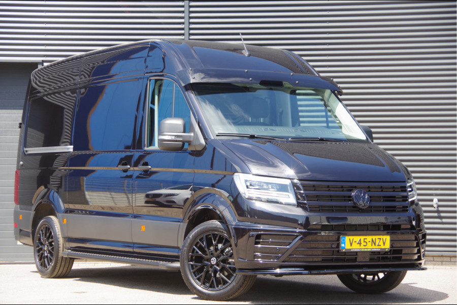 Volkswagen Crafter 35 2.0 TDI L3H3(L2H2) BLACK EDITION! AUT. LED, TREKHAAK, BETIMMERING, STOELVERWARMING, GEVEERDE ERGO COMFORT STOEL, CAMERA, NAVI