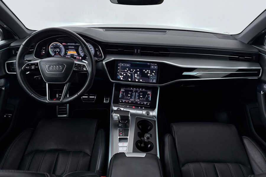 Audi A6 Avant 55 TFSI e quattro Competition (PANO, TREKHAAK WEGKLAPBAAR, HEAD-UP, 360 CAMERA, STOELKOELING, DEALER ONDERHOUDEN)