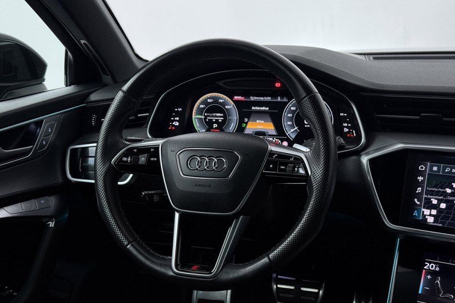 Audi A6 Avant 55 TFSI e quattro Competition (PANO, TREKHAAK WEGKLAPBAAR, HEAD-UP, 360 CAMERA, STOELKOELING, DEALER ONDERHOUDEN)