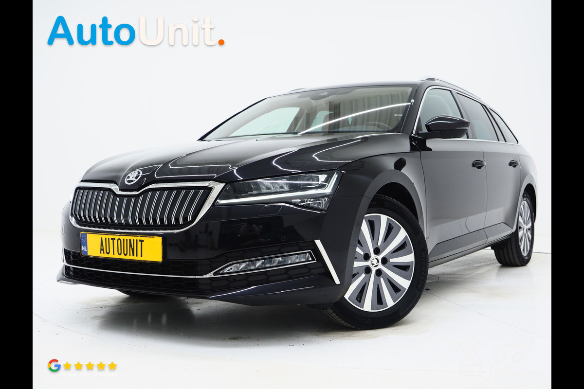 Škoda Superb Combi 1.4 TSI iV Style | Leder | Trekhaak | 360 | Massage | Stoelkoeling | Keyless | Virtual | Sfeerlicht