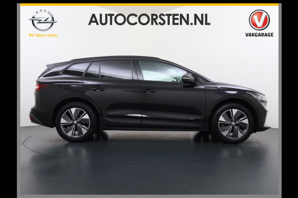 Škoda ENYAQ iV 60 SOH 92% Warmtepomp Panoramadak Adap.Cruise 3-Zone Stoelverwarming Keyless advanced Ecc Pdc Android Auto Apple Carplay Privacy Glas Lmv Led Isofix Lane Assist Verkeersbord herkenning 1e Eigenaar Dealeronderhouden Origineel Nederlandse Auto