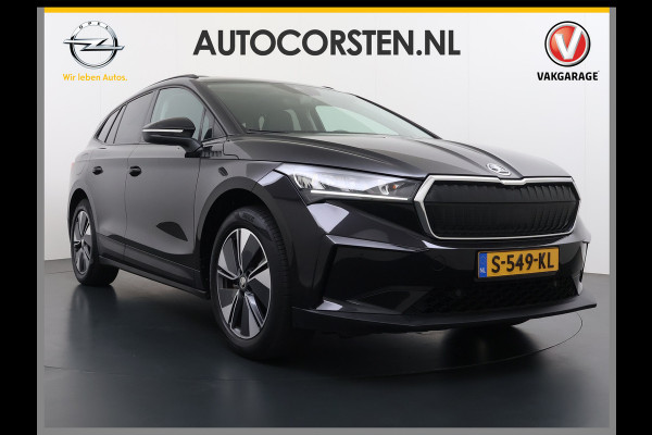 Škoda ENYAQ iV 60 SOH 92% Warmtepomp Panoramadak Adap.Cruise 3-Zone Stoelverwarming Keyless advanced Ecc Pdc Android Auto Apple Carplay Privacy Glas Lmv Led Isofix Lane Assist Verkeersbord herkenning 1e Eigenaar Dealeronderhouden Origineel Nederlandse Auto