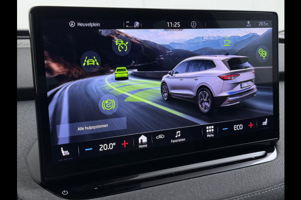 Škoda ENYAQ iV 60 SOH 92% Warmtepomp Panoramadak Adap.Cruise 3-Zone Stoelverwarming Keyless advanced Ecc Pdc Android Auto Apple Carplay Privacy Glas Lmv Led Isofix Lane Assist Verkeersbord herkenning 1e Eigenaar Dealeronderhouden Origineel Nederlandse Auto