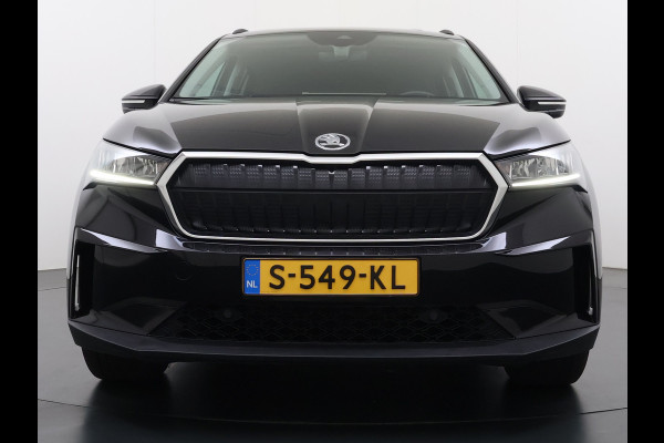 Škoda ENYAQ iV 60 SOH 92% Warmtepomp Panoramadak Adap.Cruise 3-Zone Stoelverwarming Keyless advanced Ecc Pdc Android Auto Apple Carplay Privacy Glas Lmv Led Isofix Lane Assist Verkeersbord herkenning 1e Eigenaar Dealeronderhouden Origineel Nederlandse Auto