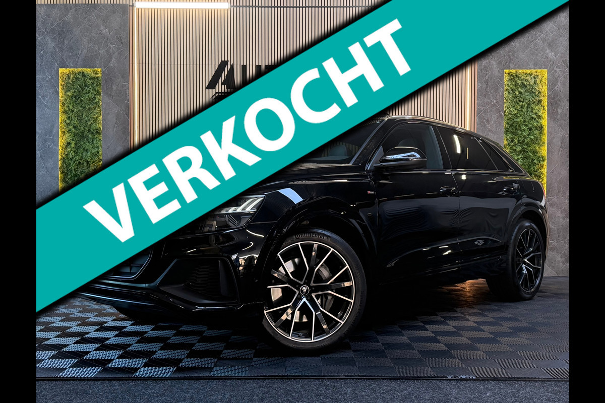 Audi Q8 GERESERVEERD 55 TFSI e quattro 3X S-LINE |PANO|B&O|SOFTCLOSE|MATRIX|360 CAM|KEYLESS|LUCHTVERING|SFEERVERLICHTING