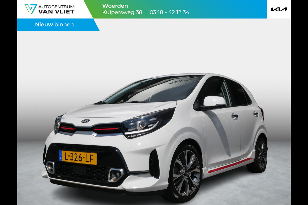Kia Picanto 1.0 T-GDi GT-Line 5p | Cruise | Clima | Schuif-kanteldak | Stoel-stuurverwarming | Navi | Keyless | Carplay