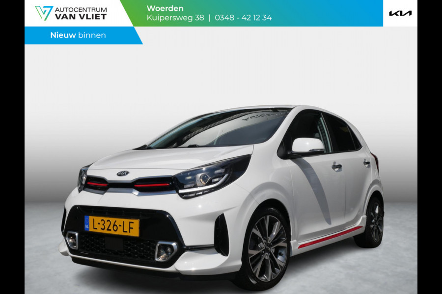 Kia Picanto 1.0 T-GDi GT-Line 5p | Cruise | Clima | Schuif-kanteldak | Stoel-stuurverwarming | Navi | Keyless | Carplay