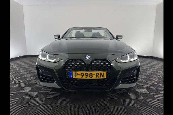 BMW 4 Serie Cabrio M440i xDrive High Executive (INCL-BTW) *HEAD-UP | LEATHER | LASER-LED | MEMORY-PACK | DIGI-COCKPIT | KEYLESS | HIFI-SOUND | SHIFTPADDLES | CAMERA | DAB | NAVI-FULLMAP | AMBIENT-LIGHT | TOWBAR | 19''ALU*