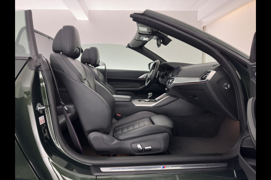 BMW 4 Serie Cabrio M440i xDrive High Executive (INCL-BTW) *HEAD-UP | LEATHER | LASER-LED | MEMORY-PACK | DIGI-COCKPIT | KEYLESS | HIFI-SOUND | SHIFTPADDLES | CAMERA | DAB | NAVI-FULLMAP | AMBIENT-LIGHT | TOWBAR | 19''ALU*