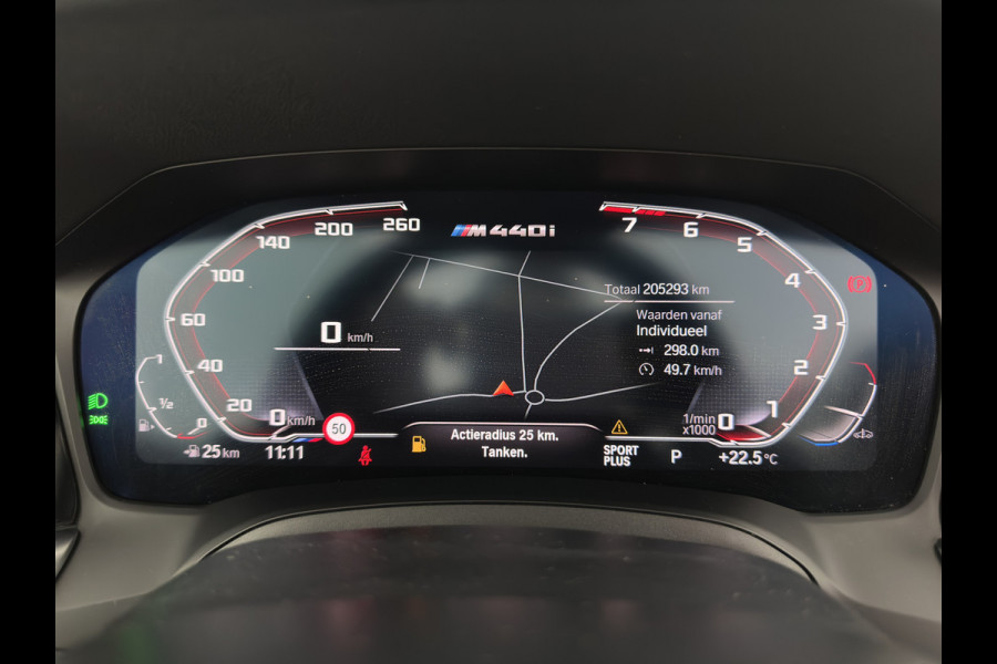 BMW 4 Serie Cabrio M440i xDrive High Executive (INCL-BTW) *HEAD-UP | LEATHER | LASER-LED | MEMORY-PACK | DIGI-COCKPIT | KEYLESS | HIFI-SOUND | SHIFTPADDLES | CAMERA | DAB | NAVI-FULLMAP | AMBIENT-LIGHT | TOWBAR | 19''ALU*