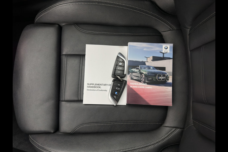 BMW 4 Serie Cabrio M440i xDrive High Executive (INCL-BTW) *HEAD-UP | LEATHER | LASER-LED | MEMORY-PACK | DIGI-COCKPIT | KEYLESS | HIFI-SOUND | SHIFTPADDLES | CAMERA | DAB | NAVI-FULLMAP | AMBIENT-LIGHT | TOWBAR | 19''ALU*