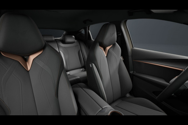 CUPRA Tavascan 77 kWh | Nieuw! | Winter-Pack | Warmtepomp | Verlengde Fabrieksgarantie | 7x Op Voorraad | Adaptive Cruise Control | 3-Zone Clima | Verwarmde Voorruit | Keyless-Entry | Sfeerverlichting | Stoelverwarming | Carplay | Stuurverwarming | Getint Glas | 19 inch | Lane-Assist | Camera | Draadloos Laden |