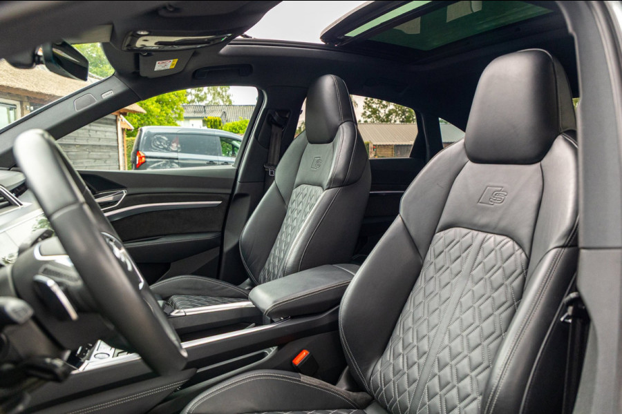 Audi e-tron Sportback 55 quattro S-Line 95 kWh Soh 92% I Panoramadak I Leder I B&O I Adaptive Cruise I HeadUp I Luchtvering