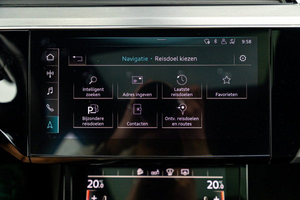 Audi e-tron Sportback 55 quattro S-Line 95 kWh Soh 92% I Panoramadak I Leder I B&O I Adaptive Cruise I HeadUp I Luchtvering