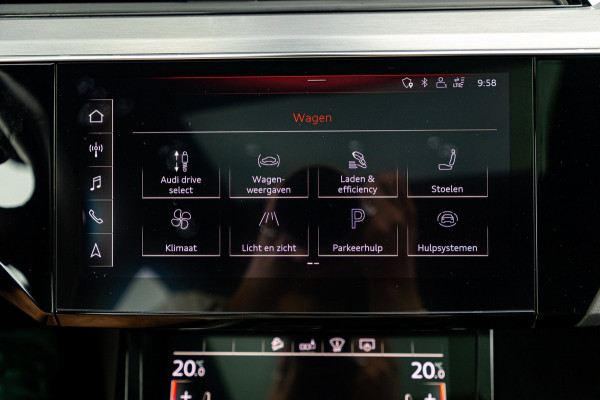 Audi e-tron Sportback 55 quattro S-Line 95 kWh Soh 92% I Panoramadak I Leder I B&O I Adaptive Cruise I HeadUp I Luchtvering
