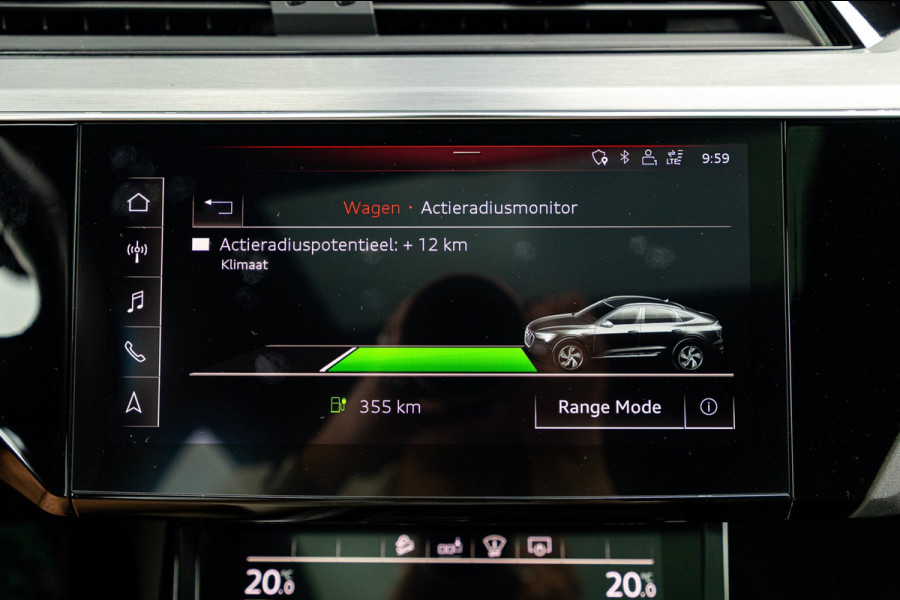 Audi e-tron Sportback 55 quattro S-Line 95 kWh Soh 92% I Panoramadak I Leder I B&O I Adaptive Cruise I HeadUp I Luchtvering