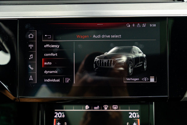 Audi e-tron Sportback 55 quattro S-Line 95 kWh Soh 92% I Panoramadak I Leder I B&O I Adaptive Cruise I HeadUp I Luchtvering